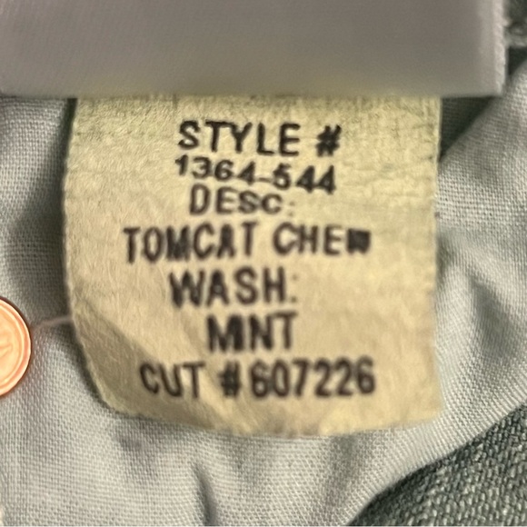 MOTHER Superior The Tomcat Chew Color The Devil Drinks Coffee Mint Green size 29 - Picture 14 of 16